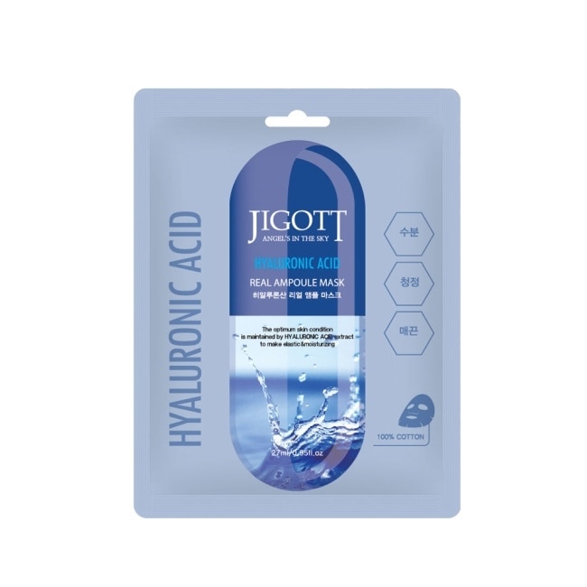 【韓國 JIGOTT】鎖水保濕安瓶面膜 玻尿酸 27mlX30片