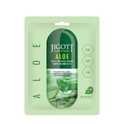 JIGOTT 【韓國 JIGOTT】鎖水保濕安瓶面膜 蘆薈 27mlX30片