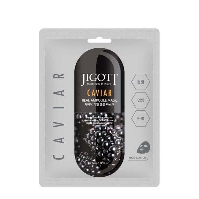 【韓國 JIGOTT】鎖水保濕安瓶面膜 魚子醬 27mlX30片