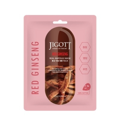JIGOTT 【韓國 JIGOTT】鎖水保濕安瓶面膜 紅蔘 27mlX30片