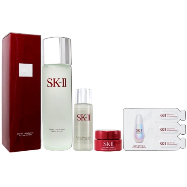 SKII亮采化妝水230ml(贈亮采水30ml+光蘊精華0.7mlx3+活膚霜(輕盈)2.5g)