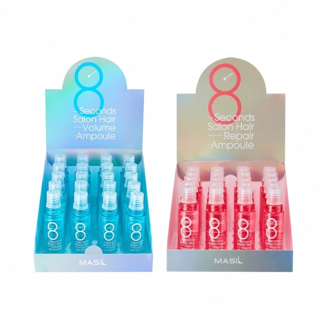 【韓國MASIL】8秒護髮安瓶 (豐盈蓬鬆)藍瓶 15mlX20/盒