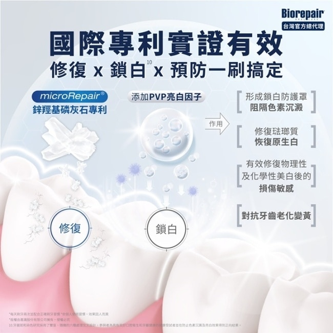 貝利達亮白修護牙膏加強型75ml