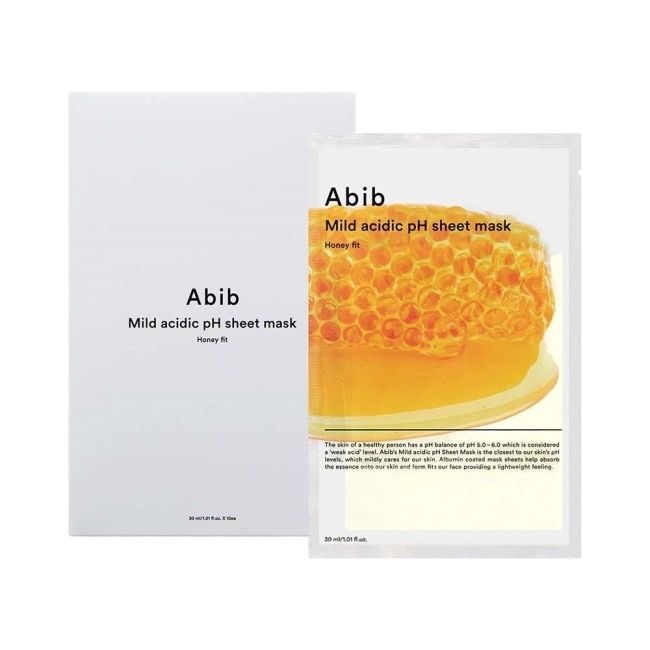 ABIB阿彼芙 PH弱酸性面膜-蜂蜜(10片/盒)_國際航空版