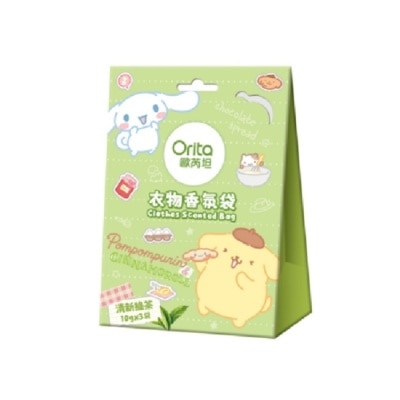 Orita歐芮坦 歐芮坦衣物香氛袋-清新綠茶(布丁狗與大耳狗)