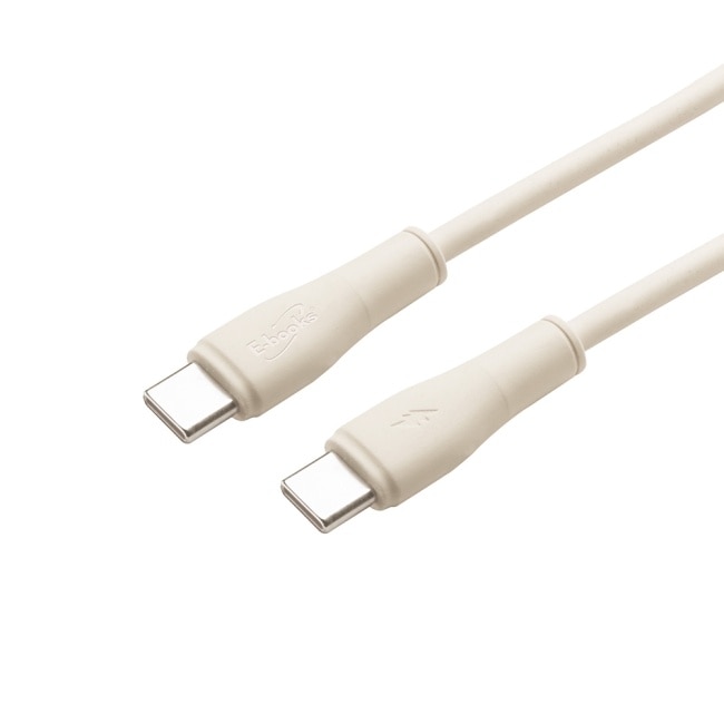 E-books XA67 【台灣製造】Type C to C 65W充電傳輸線-奶茶