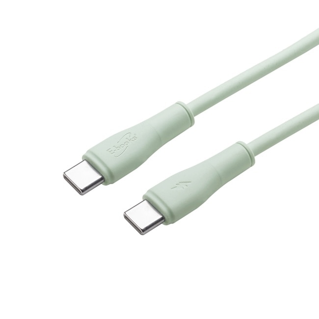 E-books XA67 Type C to C 65W充電傳輸線-綠