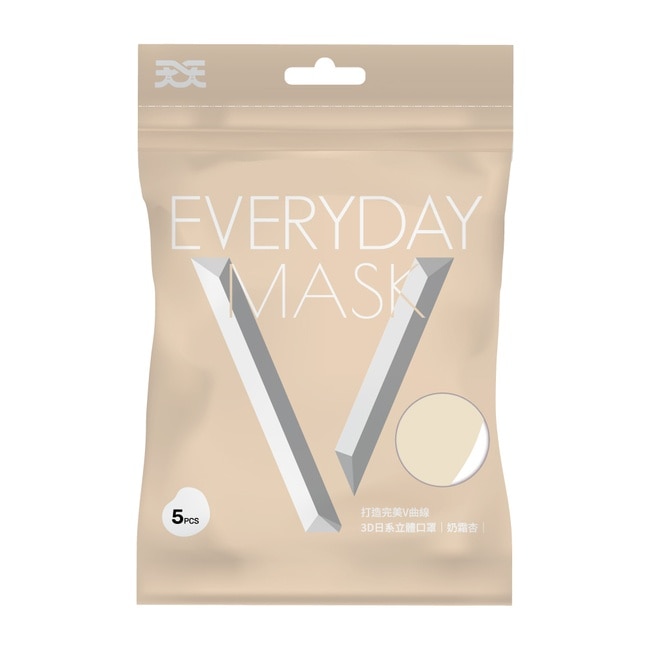 天天 3D V立體口罩 耳繩款 5入/袋