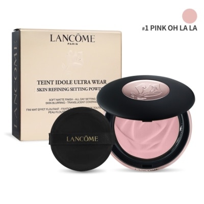 LANCOME LANCOME 蘭蔻 零粉感超持久柔焦蜜粉餅(10g)#01 PINK OH LA LA-專櫃公司貨