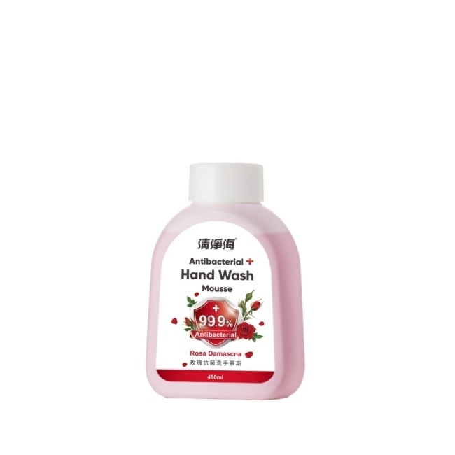 清淨海玫瑰抗菌洗手慕斯 480m(l補充瓶)