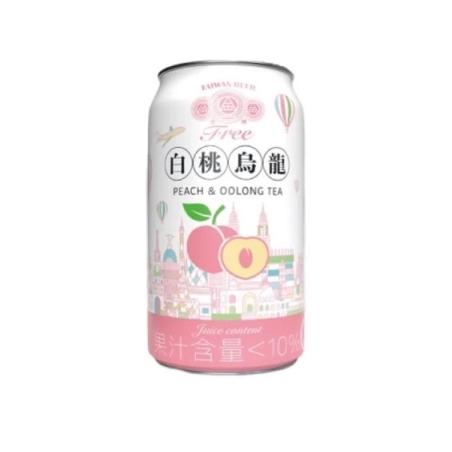 金牌FREE啤酒風味飲料(6入X4組)白桃烏龍 箱購 image