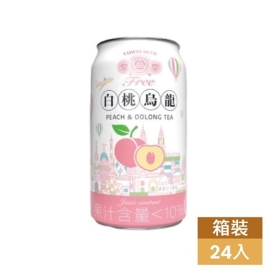 台酒 - 金牌FREE啤酒風味飲料(6入X4組)白桃烏龍 箱購 image