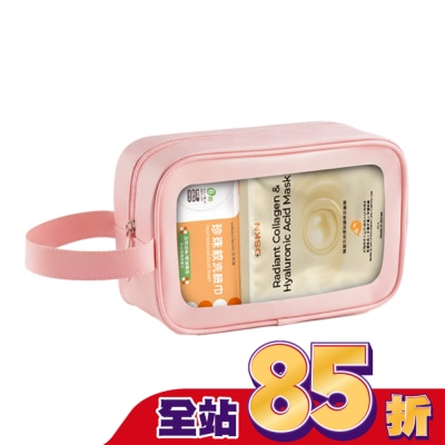 enhance 輕亮隨行淨潤組(enhance beauty-洗臉巾4入+DSKN-極潤玻尿酸膠原面膜2入)