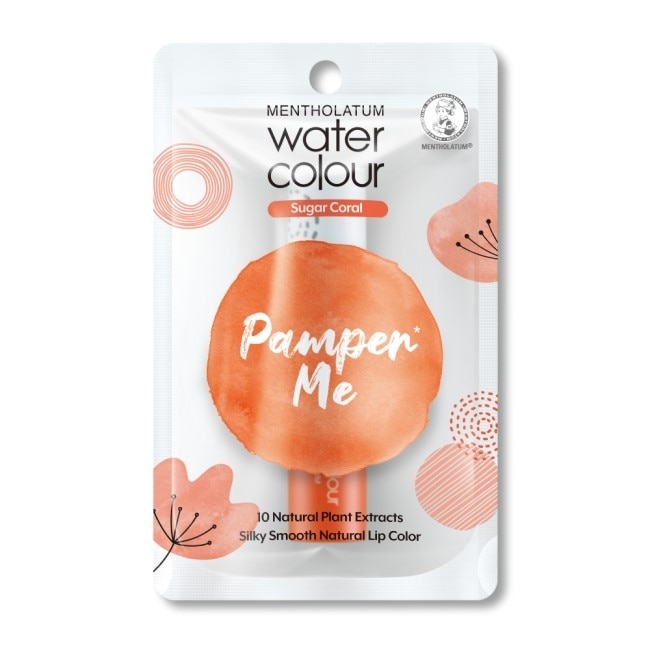 曼秀雷敦Water Color水彩潤唇膏-02暖陽橙 3g