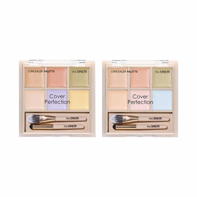 【韓國 THE SAEM 得鮮】多功能6色遮瑕盤6g 01遮瑕