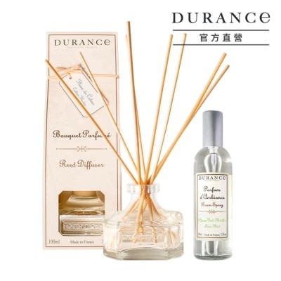 DURANCE 朵昂思 DURANCE朵昂思 香氛居家儀式組-青檸薄荷香氛噴霧(100ml)+棉花田擴香(100ml)-Tester-專櫃公司貨