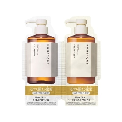 HONEYQUE - HONEYQUE蜂蜜水潤豐盈洗髮&護髮乳(旅行組) 10ml+10ml