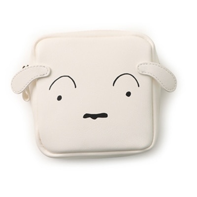 NORNS 樂恩仕 蠟筆小新皮革小方包(小白大臉)