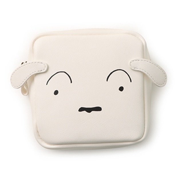 蠟筆小新皮革小方包(小白大臉)