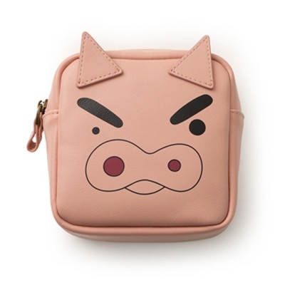 NORNS 樂恩仕 蠟筆小新皮革小方包(肥嘟嘟大臉)