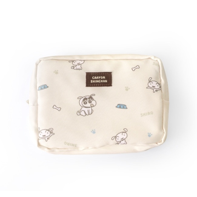 蠟筆小新長方形收納包(小白裝扮)