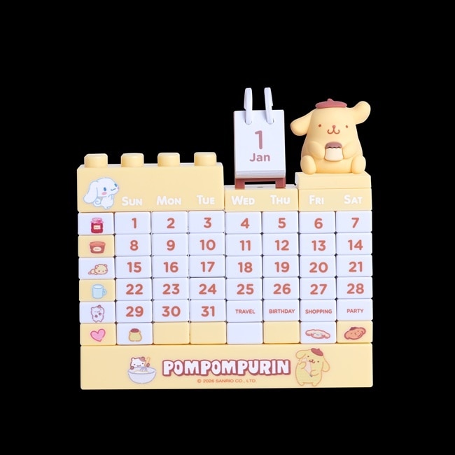 美味點心積木萬年曆-布丁狗款