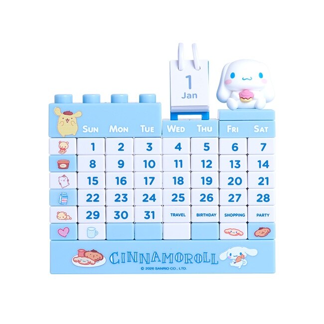 美味點心積木萬年曆-大耳狗喜拿款 (狗狗好朋友)