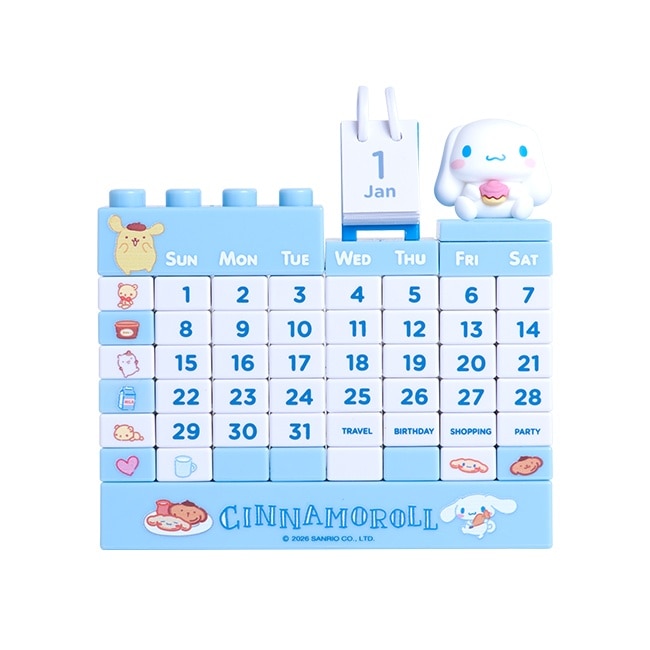 美味點心積木萬年曆-大耳狗喜拿款 (狗狗好朋友)