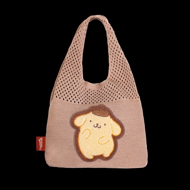呆萌布丁狗針織肩背袋