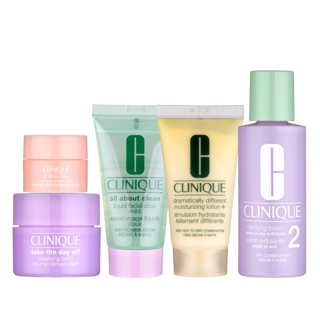 CLINIQUE倩碧 基礎保養經典五件組(1組5入)【公司貨】