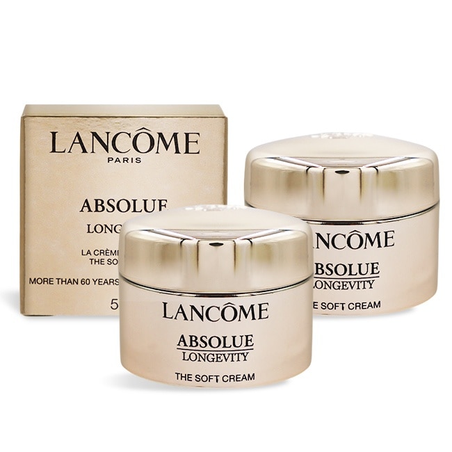 LANCOME 蘭蔻 絕對完美永生玫瑰逆齡乳霜(5ml)X2-專櫃公司貨
