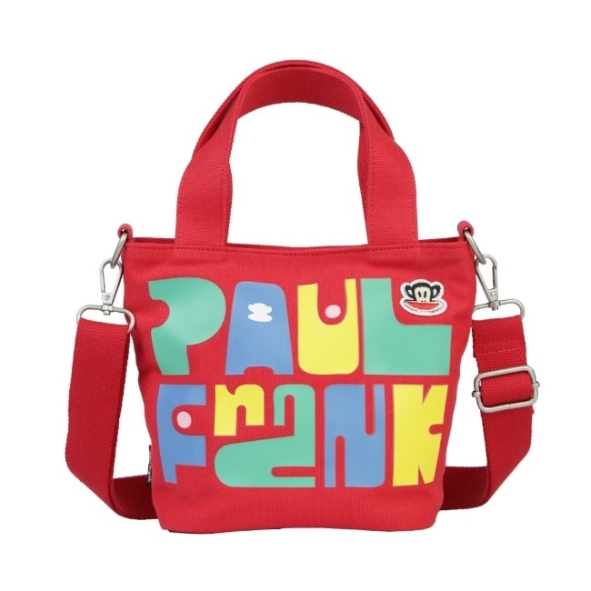 Paul Frank 彩色字母帆布兩用包-紅