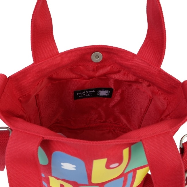 Paul Frank 彩色字母帆布兩用包-紅