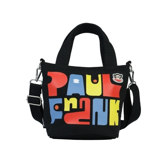 Paul Frank 彩色字母帆布兩用包-黑