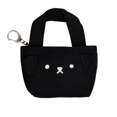 Miine - Miine 萌熊零錢包吊飾-黑色