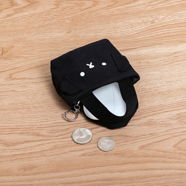 Miine 萌熊零錢包吊飾-黑色