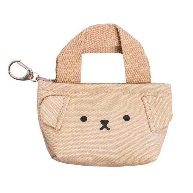 Miine 萌熊零錢包吊飾-卡其色