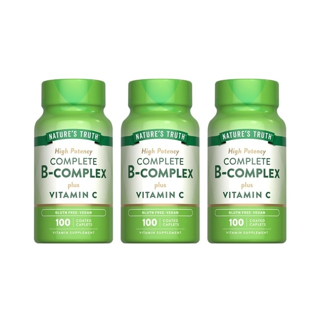 綠萃淨 綜合B群+C plus 鈣活力錠x3瓶組(100錠/瓶)