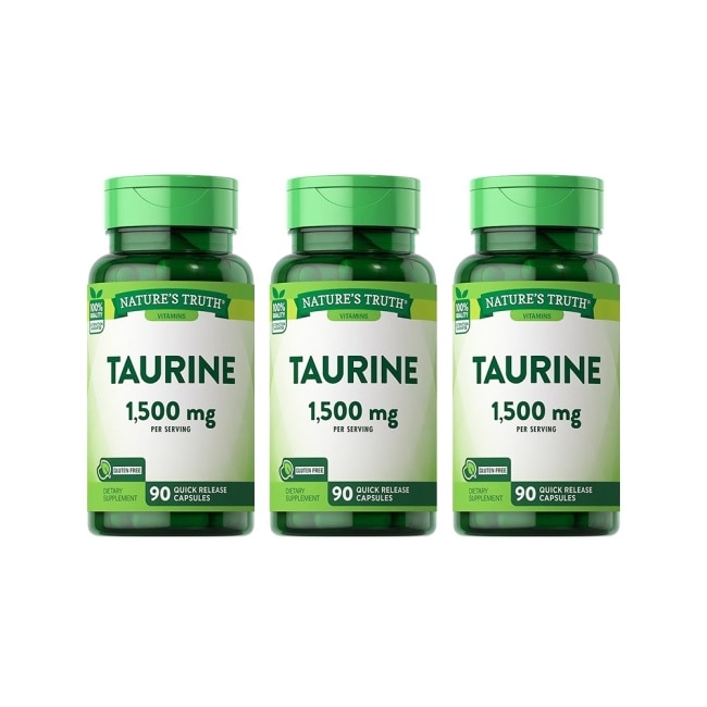 綠萃淨 牛磺酸膠囊x3瓶組(90粒/瓶)_效期2026/9/30