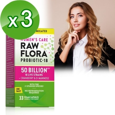 Nature`s Truth綠萃淨 綠萃淨 500億頂級女性益生菌蔓越莓膠囊x3瓶組(33粒/瓶)