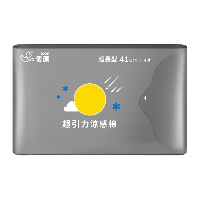 愛康超引力涼感棉 超長型 41cm4片 image