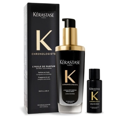 KERASTASE - KERASTASE 卡詩 黑鑽極萃逆時玫瑰香氛露(75ml+15ml)-國際航空版