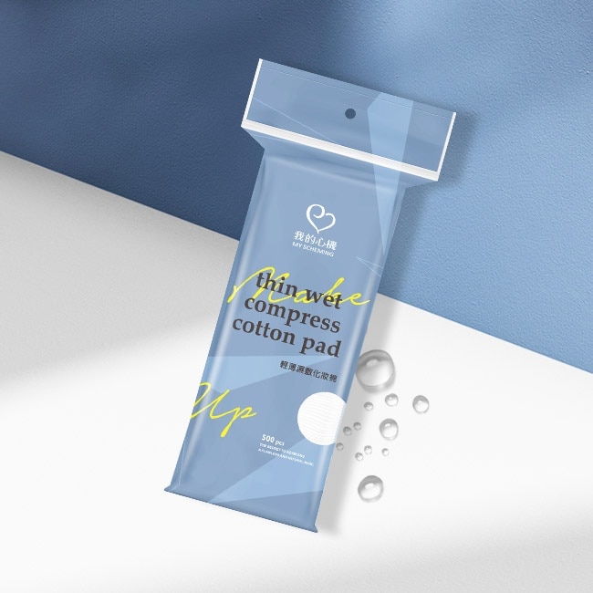 我的心機輕薄濕敷化妝棉500片/袋裝