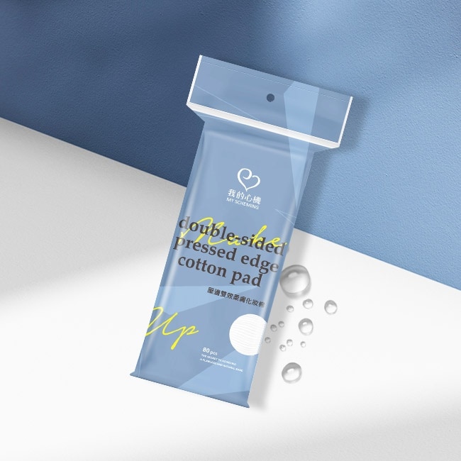 我的心機壓邊雙效柔膚化妝棉80片/袋裝