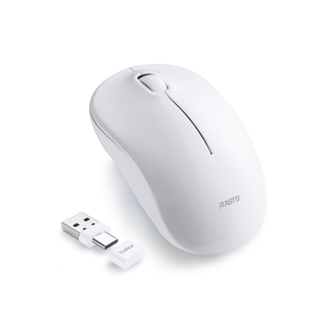 RASTO RM35 雙介面Type C +USB超靜音無線滑鼠
