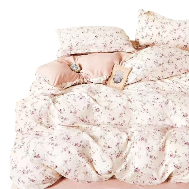 【OLuLu】韓版雙面皺皺紗雲朵絨石墨烯水洗被 沐瑤粉 180x210cm