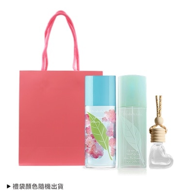 ARDEN - ARDEN 雅頓 綠茶香氛禮[綠茶淡香水100ml+綠茶粉嫩櫻花香水100ml+擴香掛飾]-附禮袋-國際航空版