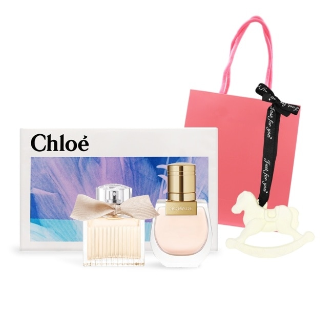 Chloe’ 小小雙氛優雅舞曲禮盒[同名20ml+芳心之旅20ml+擴香石]-國際航空版