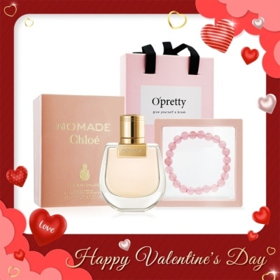 Chloe  克羅埃 &nbsp;Chloe’ Nomade 小小芳心之旅粉晶桃花限量香水禮盒-淡香精(20ml)+粉晶手鍊-送禮首選-國際航空版