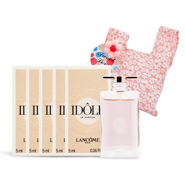 LANCOME 蘭蔻 IDOLE 唯我香水隨身香氛限量禮(5ml)x5+旅行收納袋]-國際航空版